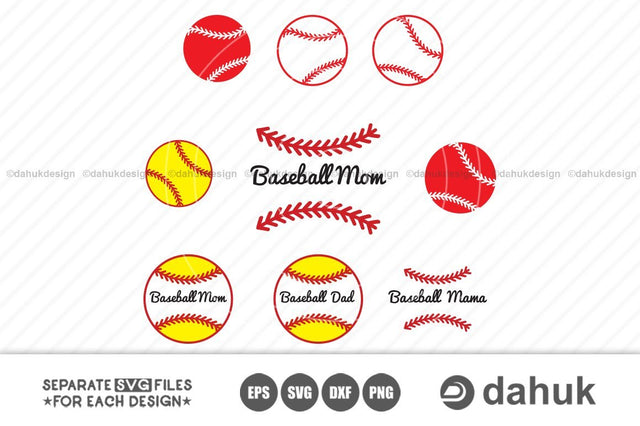 baseball stitches svg, baseball split logo, baseball laces svg, silhouette, clipart, cuttable design, svg, png, dxf & eps designs SVG dahukdesign 