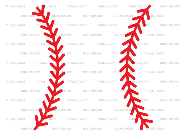 Baseball Stitches SVG TribaliumArtSF 
