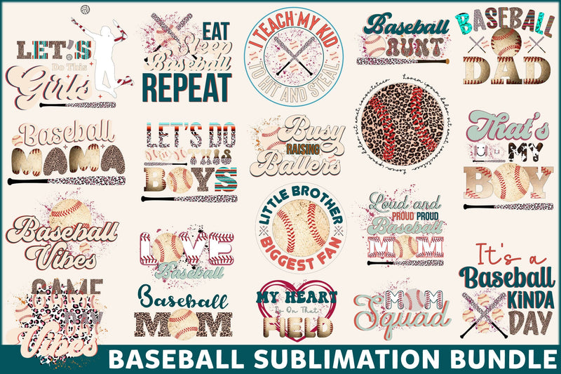 Baseball Sublimation Bundle Sublimation Rupkotha 