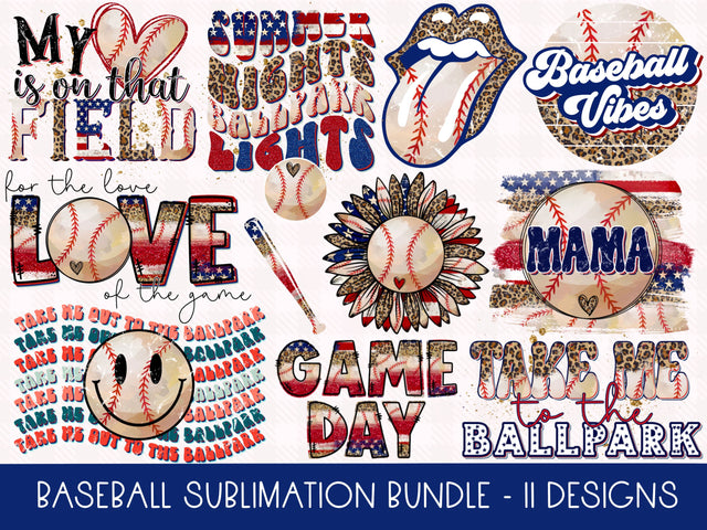 Baseball Sublimation Bundle Sublimation The Wild Daisy 