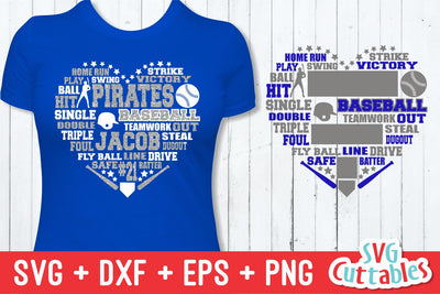 Baseball Subway Art Heart SVG Svg Cuttables 