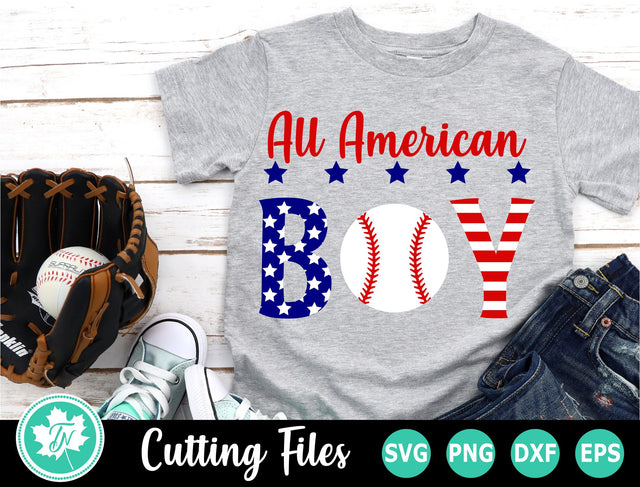Baseball SVG | All American Boy SVG TrueNorthImagesCA 