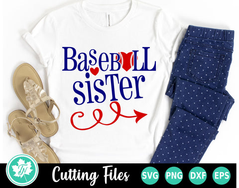 Baseball SVG | Baseball Sister SVG TrueNorthImagesCA 