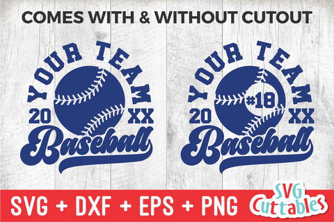 Baseball svg - Baseball Template 0020- svg - eps - dxf - png - Silhouette - Cricut Cut File - Baseball Team - Digital File SVG Svg Cuttables 