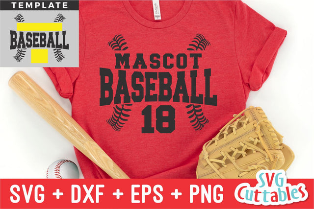 Baseball svg - Baseball Template 0037- svg - eps - dxf - png - Silhouette - Cricut Cut File - Baseball Team - Digital File SVG Svg Cuttables 