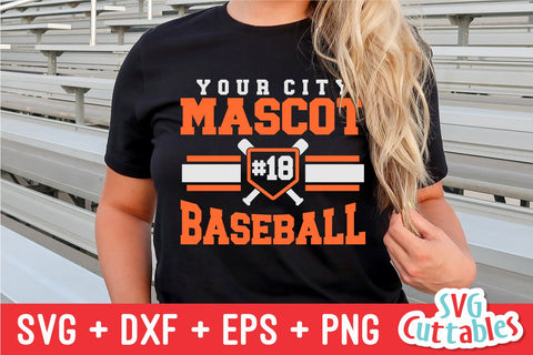 Baseball svg - Baseball Template 0038- svg - eps - dxf - png - Silhouette - Cricut Cut File - Baseball Team - Digital File SVG Svg Cuttables 