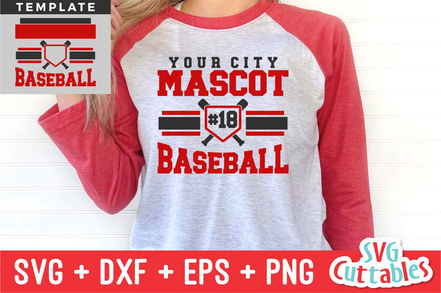 Baseball svg - Baseball Template 0038- svg - eps - dxf - png - Silhouette - Cricut Cut File - Baseball Team - Digital File SVG Svg Cuttables 