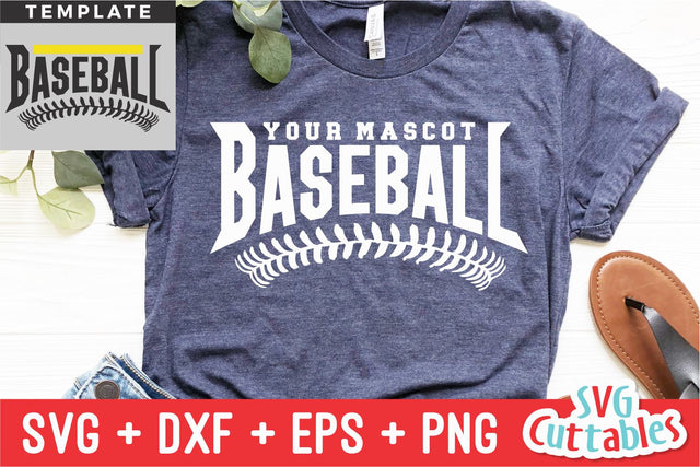 Baseball svg - Baseball Template 0039- svg - eps - dxf - png - Silhouette - Cricut Cut File - Baseball Team - Digital File SVG Svg Cuttables 