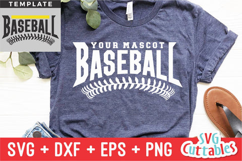 Baseball svg - Baseball Template 0039- svg - eps - dxf - png - Silhouette - Cricut Cut File - Baseball Team - Digital File SVG Svg Cuttables 