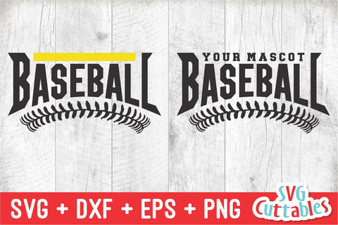 Baseball svg - Baseball Template 0039- svg - eps - dxf - png - Silhouette - Cricut Cut File - Baseball Team - Digital File SVG Svg Cuttables 