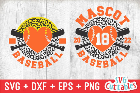 Baseball svg - Baseball Template 0040 - svg - eps - dxf - png - Leopard Print - Silhouette - Cricut Cut File - Baseball Team - Digital File SVG Svg Cuttables 