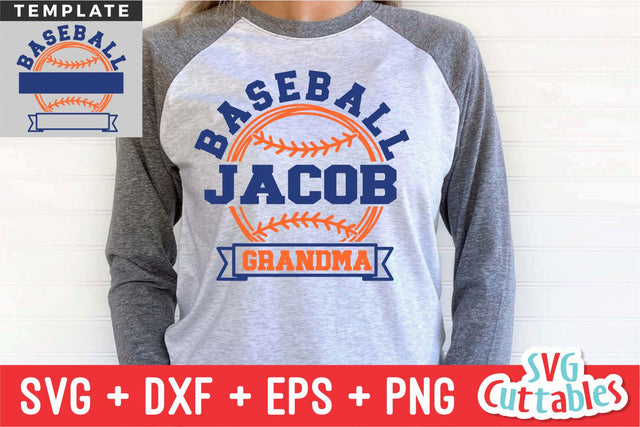 Baseball svg - Baseball Template 0042- svg - eps - dxf - png - Silhouette - Cricut Cut File - Baseball Team - Digital File SVG Svg Cuttables 