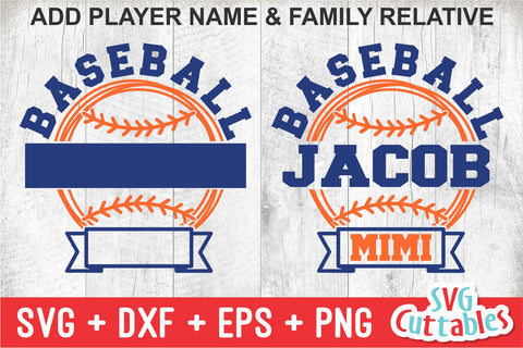 Baseball svg - Baseball Template 0042- svg - eps - dxf - png - Silhouette - Cricut Cut File - Baseball Team - Digital File SVG Svg Cuttables 
