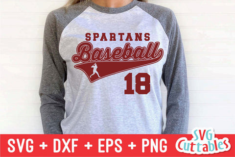 Baseball svg - Baseball Template 0043- svg - eps - dxf - png - Silhouette - Cricut Cut File - Baseball Team - Digital File SVG Svg Cuttables 