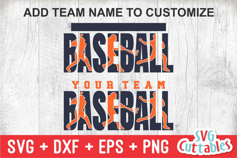 Baseball svg - Baseball Template 0044- svg - eps - dxf - png - Silhouette - Cricut Cut File - Baseball Team - Digital File SVG Svg Cuttables 