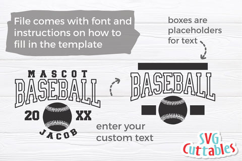 Baseball SVG | Baseball Template 0047 SVG Svg Cuttables 