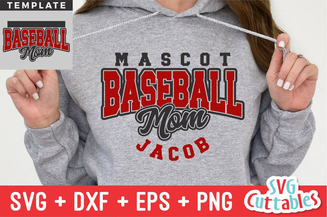 Baseball svg - Baseball Template 0054- svg - eps - dxf - png - Silhouette - Cricut Cut File - Baseball Team - Digital File SVG Svg Cuttables 