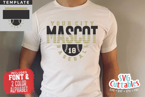 Baseball svg - Baseball Template 0057- svg - eps - dxf - png - Silhouette - Cricut Cut File - Baseball Team - Digital File SVG Svg Cuttables 