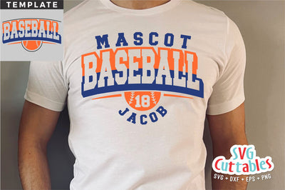Baseball svg - Baseball Template 0058- svg - eps - dxf - png - Silhouette - Cricut Cut File - Baseball Team - Digital File SVG Svg Cuttables 