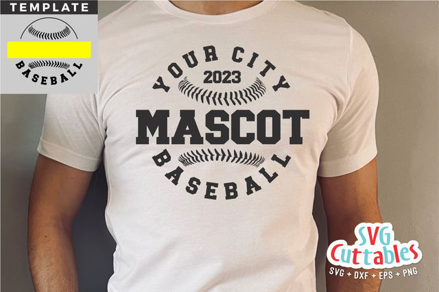 Baseball svg - Baseball Template 0060- svg - eps - dxf - png - Silhouette - Cricut Cut File - Baseball Team - Digital File SVG Svg Cuttables 