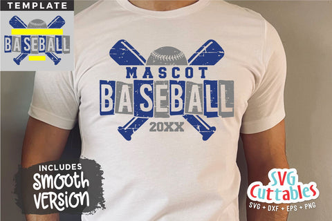 Baseball svg - Baseball Template 0062 - svg - eps - dxf - png - Silhouette - Cricut Cut File - Baseball Team - Digital File SVG Svg Cuttables 