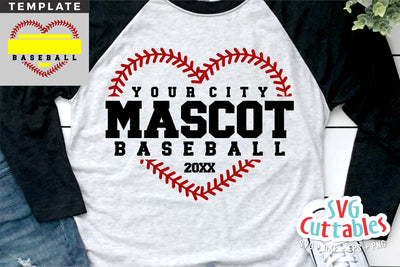 Baseball svg - Baseball Template 0063- svg - eps - dxf - png - Silhouette - Cricut Cut File - Baseball Team - Digital File SVG Svg Cuttables 