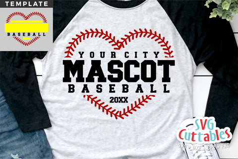 Baseball svg - Baseball Template 0063- svg - eps - dxf - png - Silhouette - Cricut Cut File - Baseball Team - Digital File SVG Svg Cuttables 