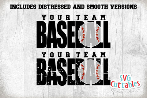 Baseball svg - Baseball Template 0064 - svg - eps - dxf - png - Silhouette - Cricut Cut File - Baseball Team - Digital File SVG Svg Cuttables 