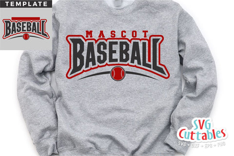 Baseball svg - Baseball Template 0066- svg - eps - dxf - png - Silhouette - Cricut Cut File - Baseball Team - Digital File SVG Svg Cuttables 