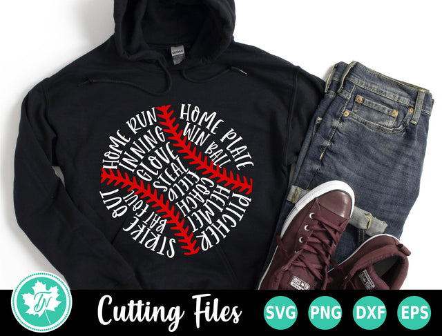 Baseball SVG | Baseball Words SVG TrueNorthImagesCA 
