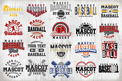 Baseball svg Bundle - Baseball Template Bundle 3 - svg - eps - dxf - png - Silhouette - Cricut Cut File - Baseball Team - Digital File SVG Svg Cuttables 