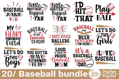 Baseball Svg Bundle, Biggest Fan Svg, Girl Baseball Shirt Svg, Baseball Sister, Brother, Cousin, Niece Svg File for Cricut & Silhouette, Png SVG Svgcraft 