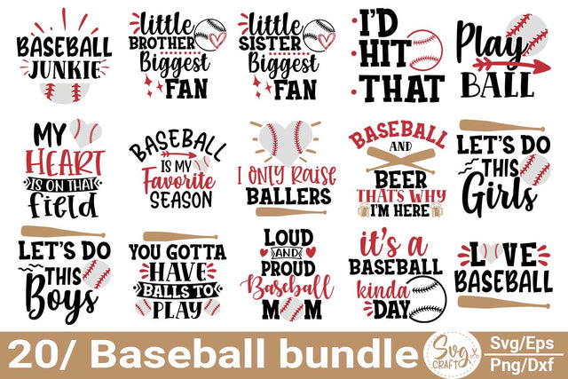 Baseball Svg Bundle, Biggest Fan Svg, Girl Baseball Shirt Svg, Baseball Sister, Brother, Cousin, Niece Svg File for Cricut & Silhouette, Png SVG Svgcraft 