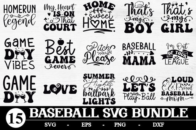 Baseball SVG Bundle cut file SVG Svgcraft 
