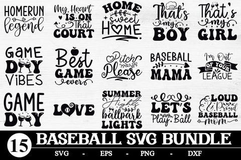 Baseball SVG Bundle cut file SVG Svgcraft 