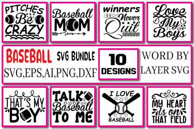 Baseball SVG Bundle Design Vol. 3 SVG Craftlabsvg24 
