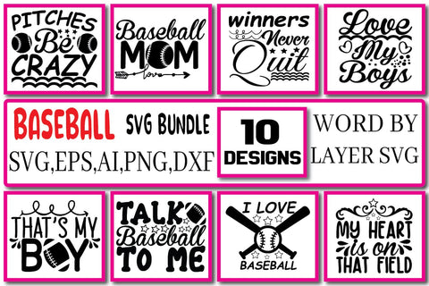 Baseball SVG Bundle Design Vol. 3 SVG Craftlabsvg24 