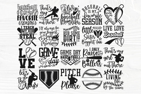 Baseball SVG Bundle, Love Baseball Svg, Png SVG TonisArtStudio 