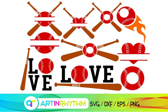baseball svg bundle, softball SVG Artinrhythm shop 