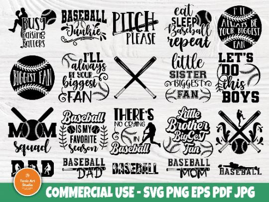 Baseball SVG Bundle, Sports Svg, Baseball Shirt SVG TonisArtStudio 
