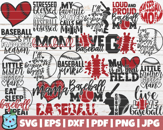 Baseball SVG Bundle SVG MintyMarshmallows 
