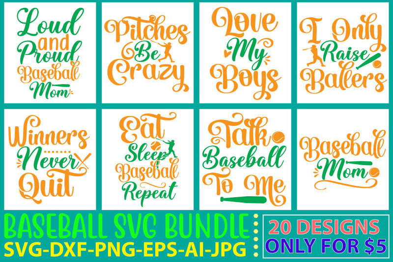 Baseball Svg Bundle SVG Syaman 