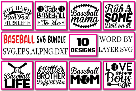 Baseball SVG Bundle Vol. 1 SVG Craftlabsvg24 