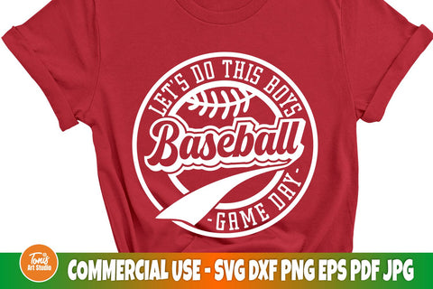 Baseball SVG Cut File, Let's Do This Boys Svg, Png, Game Day Svg SVG TonisArtStudio 