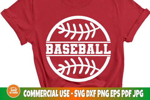 Baseball SVG Cut File, Sports PNG, Monogram Svg, T Shirt Design SVG TonisArtStudio 