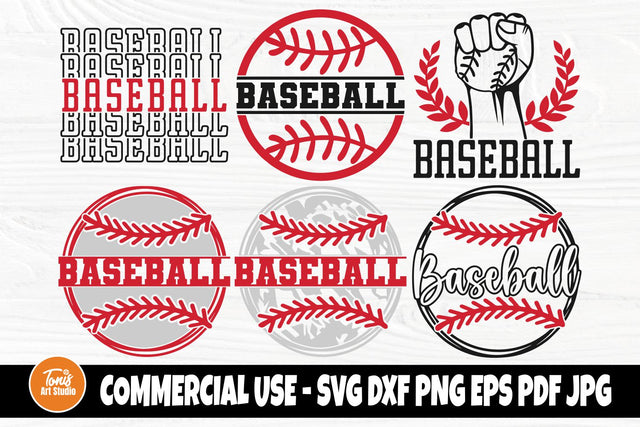 Baseball SVG Cut Files, Baseball Ball Svg Bundle, Baseball Team, Monogram Svg SVG TonisArtStudio 
