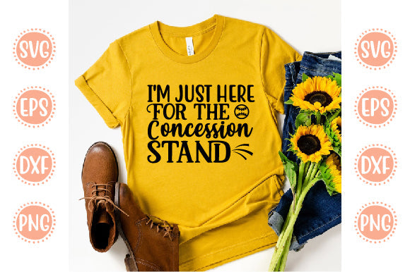 Baseball Svg Design I'm Just Here For the Concession stand SVG SH_Tee store 