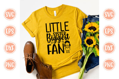 Baseball Svg Design Little Sister Biggest Fan SVG SH_Tee store 