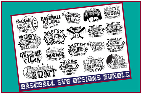 Baseball Svg Designs Bundle SVG Rupkotha 