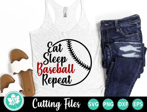Baseball SVG | Eat Sleep Baseball Repeat SVG TrueNorthImagesCA 